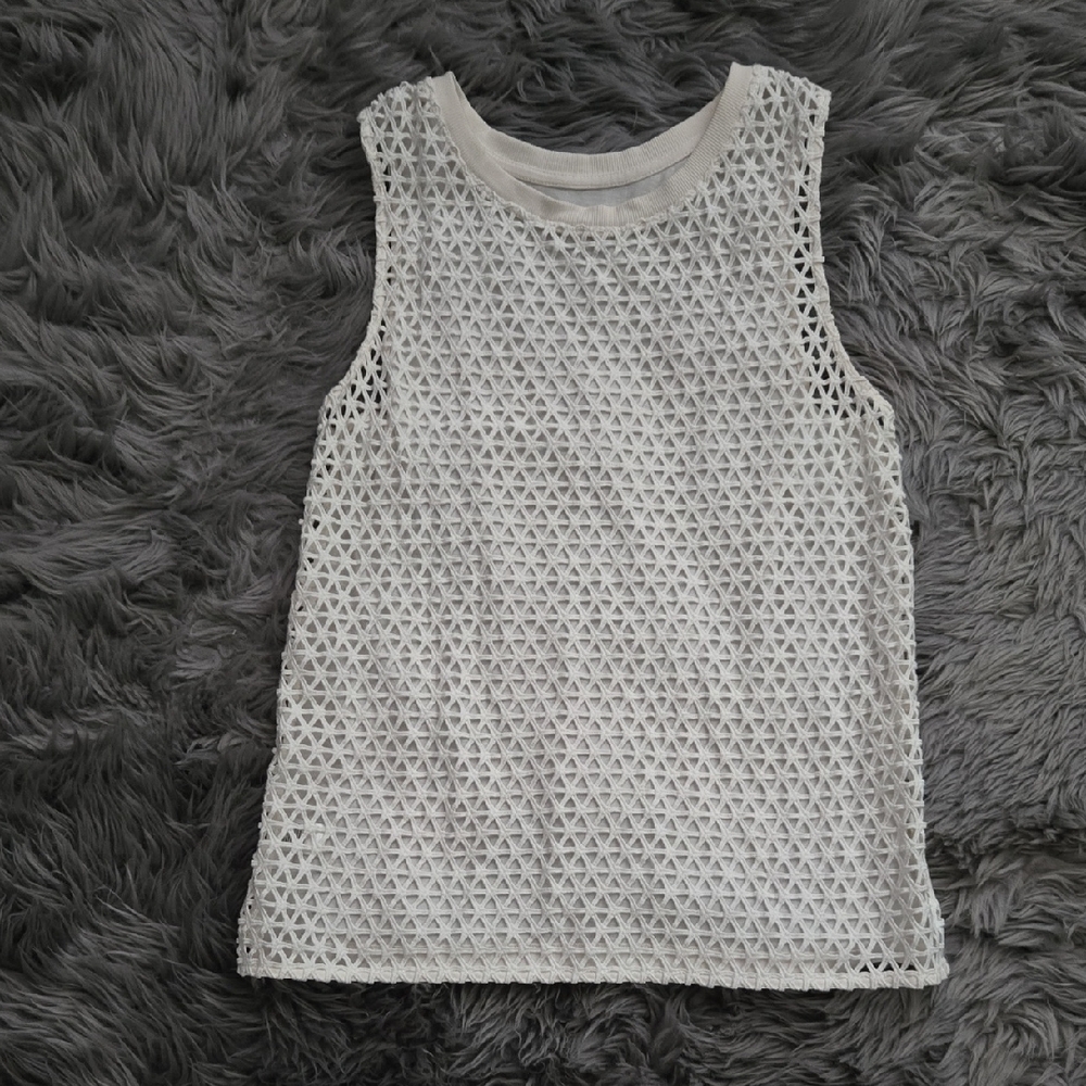 LOFT Cream Sleeveless Tank Top